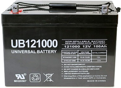 Universal Power Group AGM Deep Cycle VRLA Battery