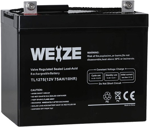 Weize 12V 75AH Deep Cycle Battery
