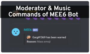 Mee6 Bot Commands List For Music