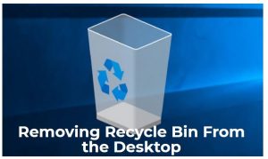 Remove Recyle bin from desktop