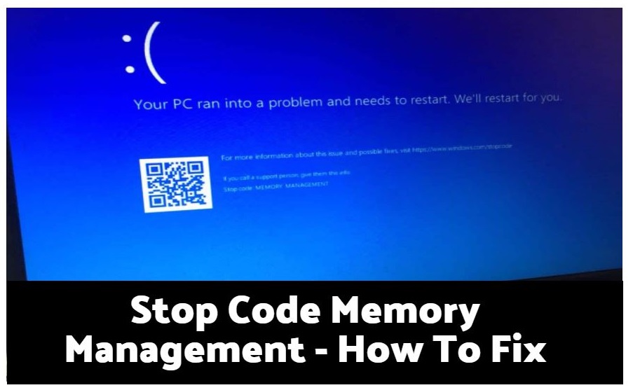 Stop Code Memory Management How Fix Hub
