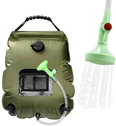 RISEPRO Solar Shower Bag 40L 10 gallons Solar Heating Camping Outdoor Shower Bag 