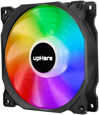 Uphere Wireless RGB LED 120 mm Case -ventilator