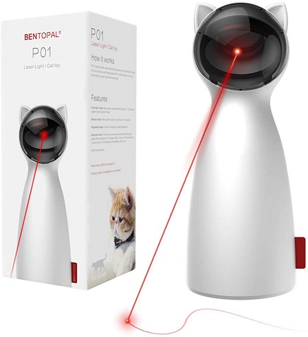 PetDroid Boltz Motion Activated Cat Laser Toy Automatic,USB Rechargeable Battery/Fast and Slow Random Pattern