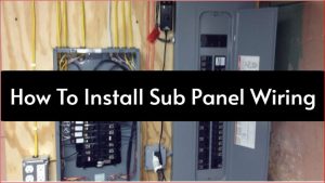 how to install subpannel wire