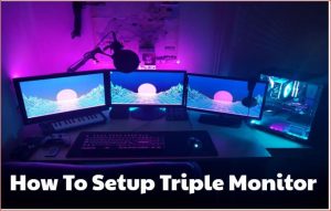 how to setup triple monitor
