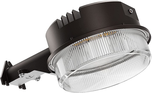 8000lm Dusk-to-dawn LED Outdoor Barn Light with Photocell 75W Brown 600W Eq. 