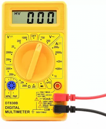 Check the Display of the Multimeter