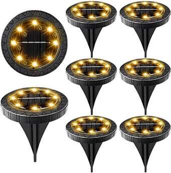 KDORRKU Solar Disc Lights