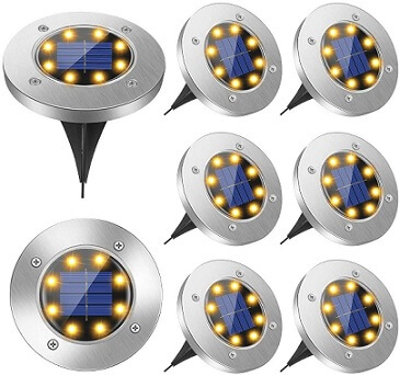 Zomma Solar Disc Lights