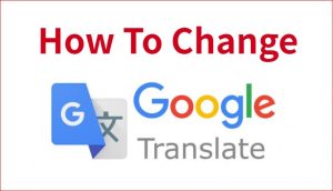 change google translate