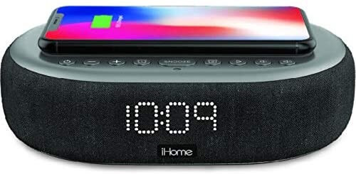 iHome TIMEBOOST Qi-Certified Wireless Charging Alarm Clock 