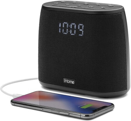 iHome iBT234 Dual Alarm Clock FM Radio Bluetooth Speaker 