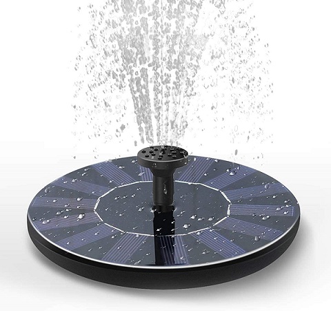 Solar Bird Bath Fountain Pump with Backup Battery Solar Powered Water Fountain P 