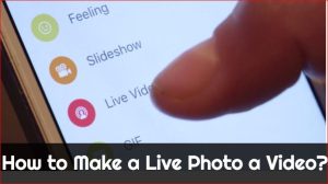 How to Make a Live Photo a Video?