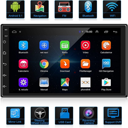 ANKEWAY Android Double Din Car Stereo