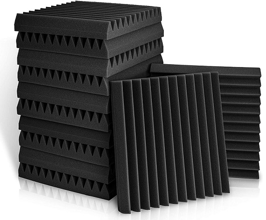 Decorative Acoustic Panels Studio Soundproofing Foam Wedges Wall Panels provide Baffle Kit 36 x 12 x 3 Made in Usa 2 Pack 