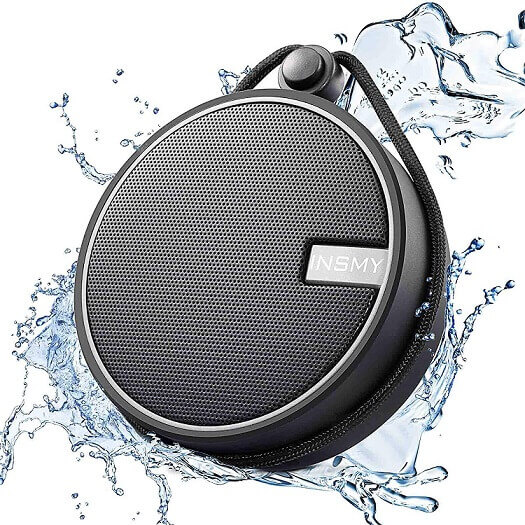 INSMY Waterproof Shower Bluetooth Speaker