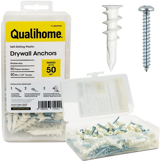 Qualihome Self Drilling Drywall Anchors