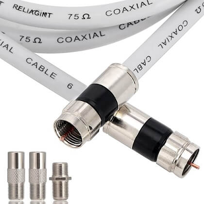 RELIAGINT White RG6 Coaxial Cable