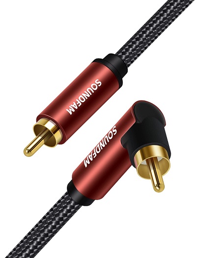 Subwoofer Cable (10 Feet), FosPower RCA to RCA Audio Stereo Cable, Male to  Male - Dual Shielded Cord | 24K Gold Plated Connector | Corrosion Resistant