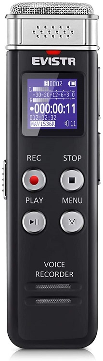 COCONISE 3072Kbps HD Dictaphone Voice 64GB Digital Voice Recorder New In 2022