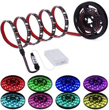 XYOP Battery Powered Led Strip Lights 