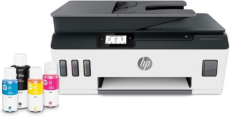 HP Printer With Refillable Ink 