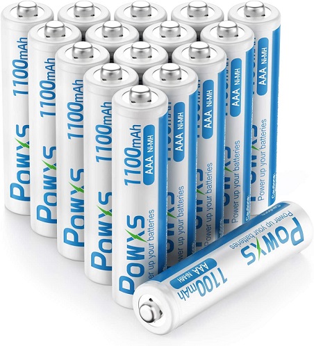 POWXS 1.2V Rechargeable AAA Batteries