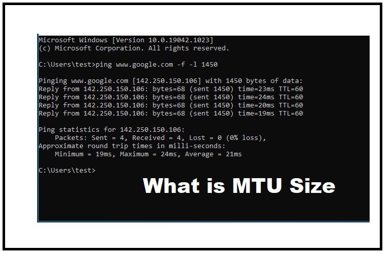 What is MTU Size? How to Set it? - ElectronicsHub
