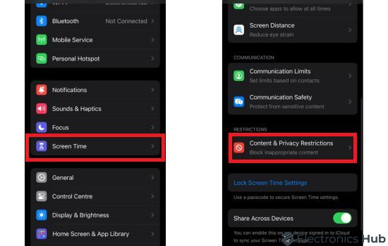 Content & Privacy Restrictions