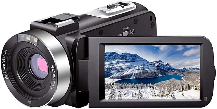 Video Camera Camcorder Digital Vlogging Camera Recorder,Kimire HD 1080P 24 MP 16X Powerful Digital Zoom 2.7 Inch LCD with 270 Degree Rotation Screen Camcorder 