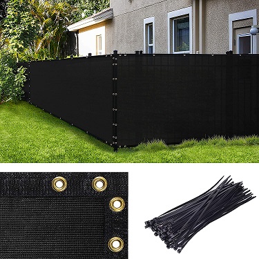 6'X25', Black Privacy Screen Fence 