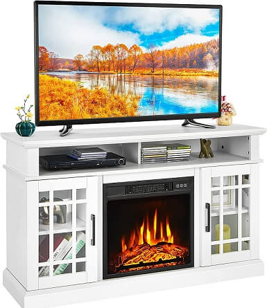 Tangkula Electric Fireplace TV Stand