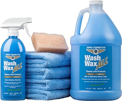 Wet or Waterless Car Wash Wax Kit