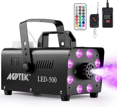 400W Smoke Machine with Wired Remote Control Quick Generation of Huge Fog 2000 CFM for Halloween/Party/Wedding/Holidays/Stage/Bar/Club TekkPerry Professional Fog Machine 
