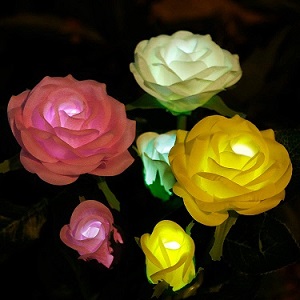 Anpro Solar Garden Rose Lights