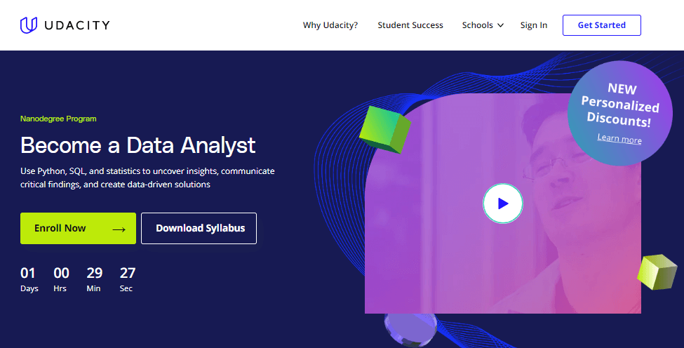 Become a Data Analyst Nanodegree Program by Udacity