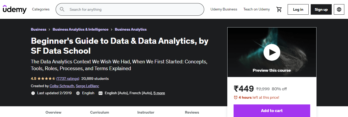 Beginner’s Guide to Data & Data Analytics by SF Data School