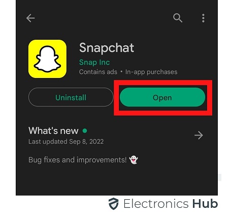 Close and Open Snapchat