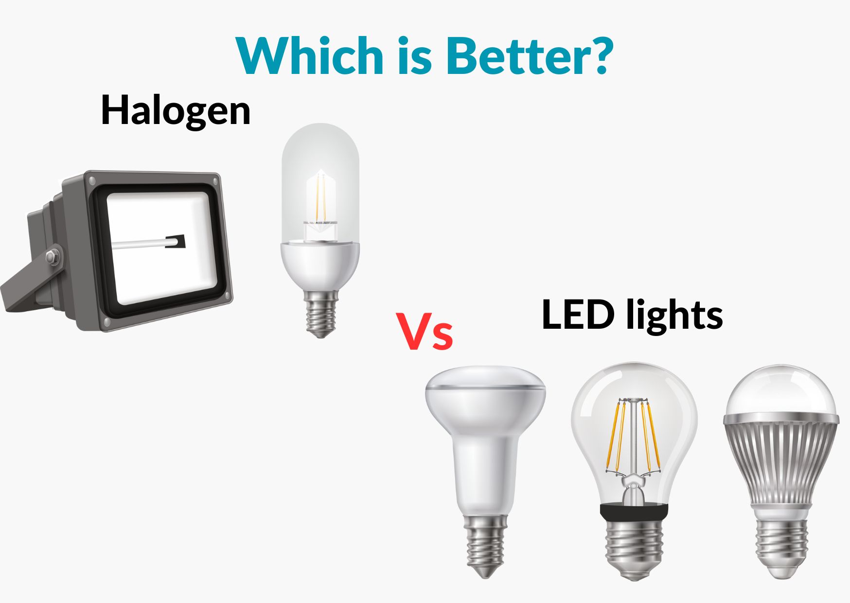 ornament afbalanceret Indflydelsesrig Halogen Vs LED lights - Which is Better? - ElectronicsHub