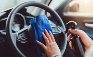 how to clean leather steering wheel