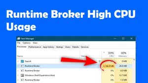 Runtime Broker High CPU Usage