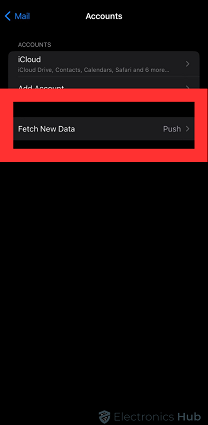 Tap on fetch new data
