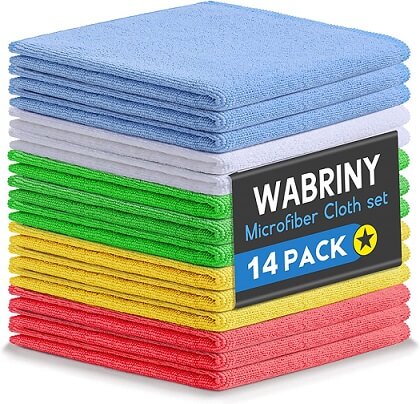HOMEXCEL Microfiber Towels for Car Premium Cleaning Cloth Lint Free Scratch Strong Water Absorption Car Washing Drying Towel at MechanicSurplus.com
