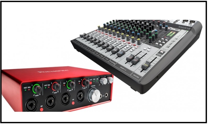 Audio Interface Vs Mixer - What's the Difference - ElectronicsHub