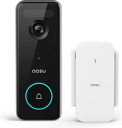  eufy Security, Video Doorbell 2K (Battery-Powered) with Chime,  2K HD, No Monthly Fee, On-Device AI for Human Detection, 2-Way Audio, 16GB  Local Storage, Simple Self-Installation : Tools & Home Improvement