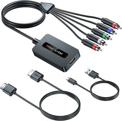 Knisopec Component To HDMI Converter