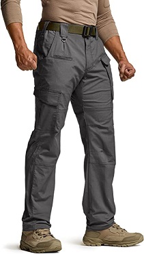 CQR Men's Flex Ripstop Tactical Pants