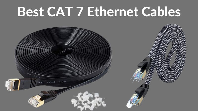 Cat 7 Ethernet Cable 1 ft 6 Pack (Highest Speed Cable) Cat7 Flat